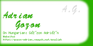 adrian gozon business card